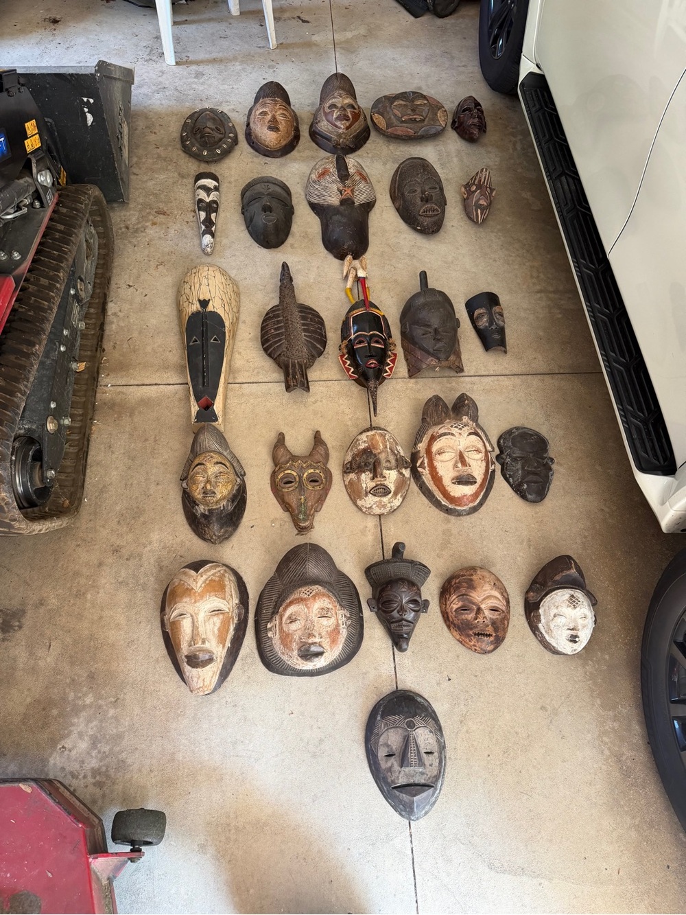 Vintage Handcrafted African Tribal Wall Masks